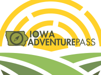 Iowa Adventure Pass with sun rising over green fields