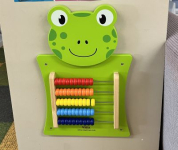 abacus with brightly colored beads