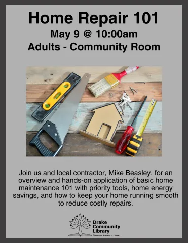 Home repair 101 flyer