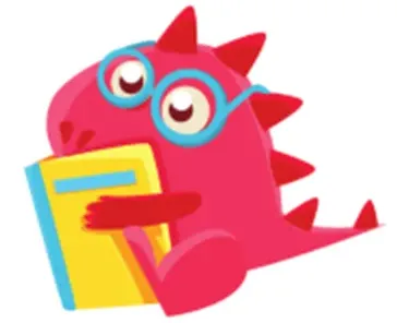 dragon reading a book