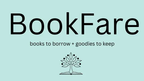 BookFare books to borrow + goodies to keep