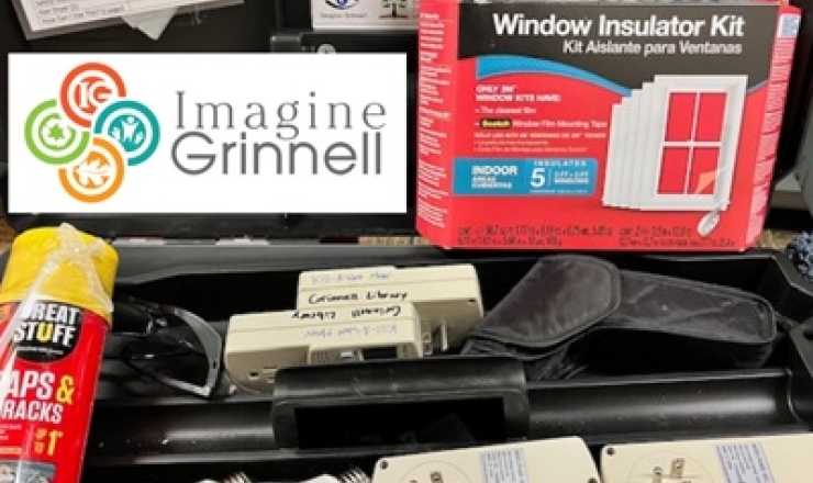 Imagine Grinnell logo with toolbox 